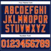 Custom Navy Orange-White Authentic Throwback Basketball Jersey
