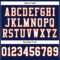 Custom Navy White-Orange Mesh Authentic Football Jersey
