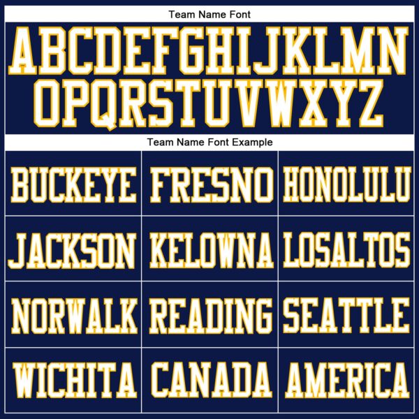 Navy0639-2 Custom Navy White-Gold Mesh Authentic Football Jersey