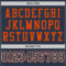 Custom Navy White-Orange Mesh Authentic Football Jersey