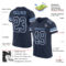 Navy0649-1 Custom Navy White-Light Blue Mesh Authentic Football Jersey