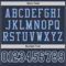 Navy0649-3 Custom Navy White-Light Blue Mesh Authentic Football Jersey