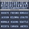 Custom Navy Royal-White Mesh Authentic Football Jersey