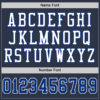 Custom Navy Royal-White Mesh Authentic Football Jersey