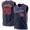 Custom Navy Red-Royal Authentic Throwback Basketball Jersey