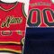 Custom Navy White-Light Blue Authentic Throwback Basketball Jersey