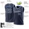 Custom Navy White-Light Blue Authentic Throwback Basketball Jersey