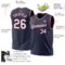 Custom Navy White-Maroon Authentic Throwback Basketball Jersey