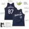 Custom Navy White Black-Light Blue Authentic Throwback Basketball Jersey