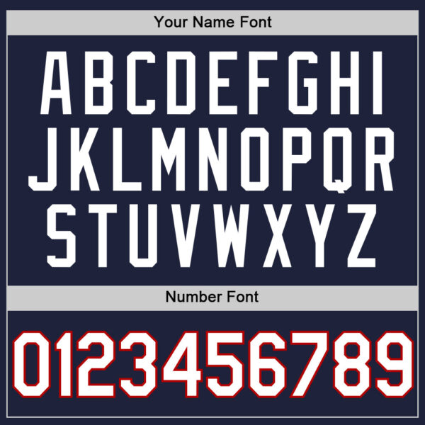 Custom Navy White-Red Authentic Throwback Basketball Jersey