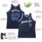 Custom Navy Royal-White Authentic Throwback Basketball Jersey