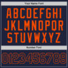 Custom Navy Orange Authentic Throwback Basketball Jersey