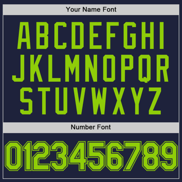 Custom Navy Neon Green Authentic Throwback Basketball Jersey