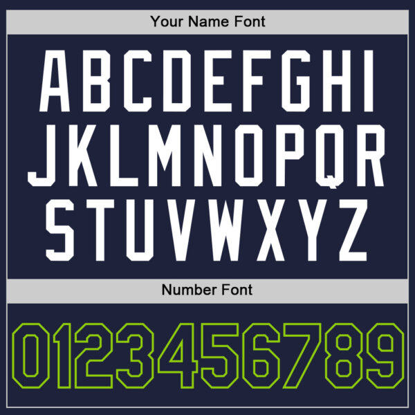 Custom Navy Neon Green-White Authentic Throwback Basketball Jersey