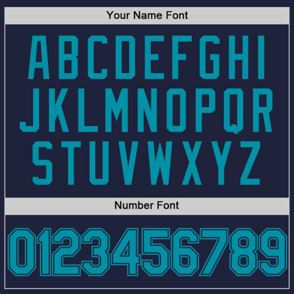 Custom Navy Teal Authentic Throwback Basketball Jersey