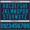 Custom Navy Teal Authentic Throwback Basketball Jersey