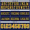 Navy1104-3 Custom Navy Gold-White Authentic Football Jersey