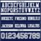 Navy1108-3 Custom Navy Gray-White Authentic Football Jersey