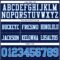 Navy1121-3 Custom Navy Powder Blue-White Authentic Football Jersey