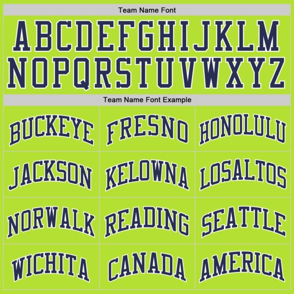 Custom Neon Green Navy-White Authentic Throwback Basketball Jersey