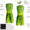 Custom Neon Green Neon Green-Gold Round Neck Sublimation Basketball Suit Jersey