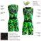 Custom Neon Green Black-White Music Festival Round Neck Sublimation Basketball Suit Jersey