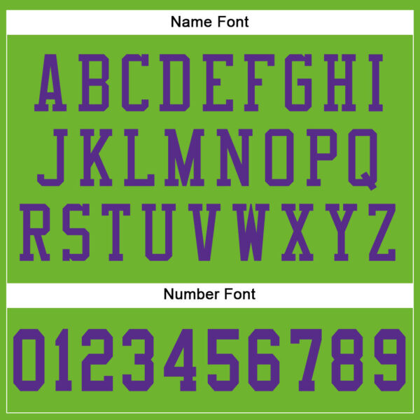 Custom Neon Green Purple Mesh Authentic Football Jersey