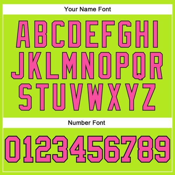 Custom Neon Green Pink-Black Authentic Throwback Basketball Jersey