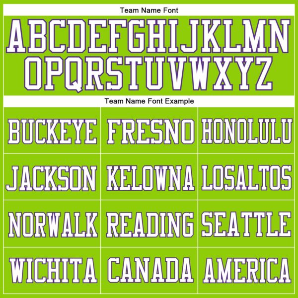 Custom Neon Green White-Purple Mesh Authentic Football Jersey