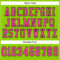 NeonGreen0147-3 Custom Neon Green Pink-Black Mesh Authentic Football Jersey