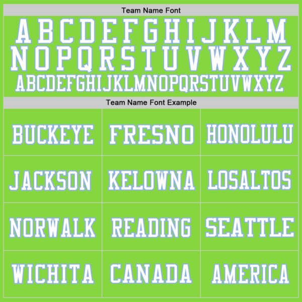 Custom Neon Green White-Light Blue Mesh Authentic Football Jersey