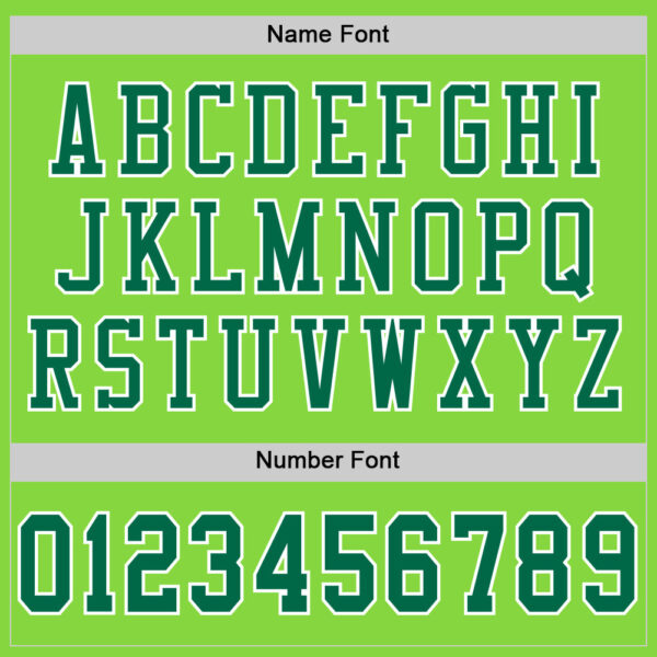 Custom Neon Green Kelly Green-White Mesh Authentic Football Jersey
