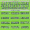 Custom Neon Green Navy-Gray Mesh Authentic Football Jersey
