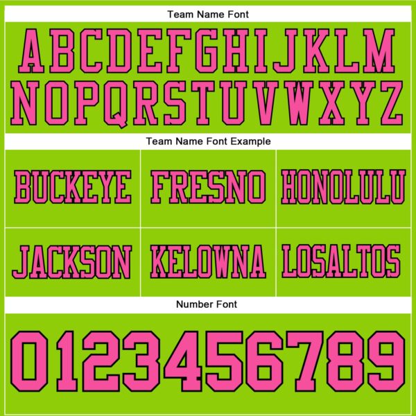 Custom Neon Green Pink-Black Authentic Football Jersey