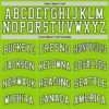 Custom Neon Green White Pinstripe Black Authentic Basketball Jersey