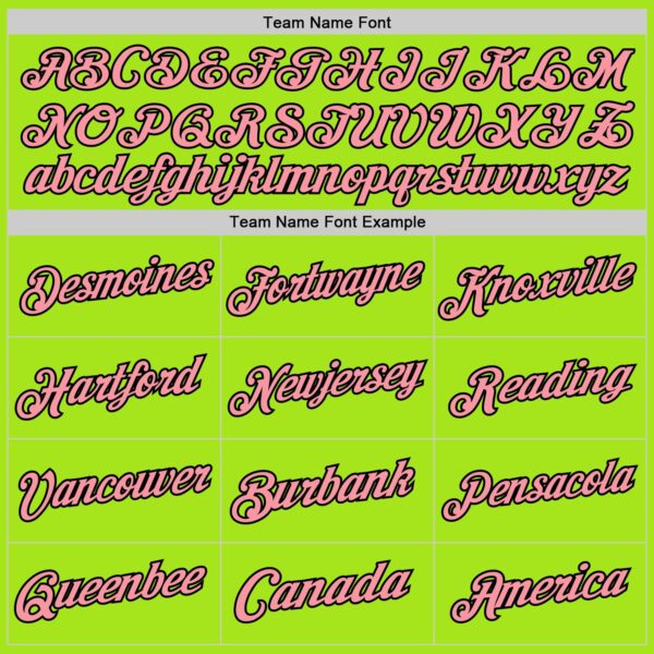 Custom Neon Green Medium Pink-Black Authentic Throwback Basketball Jersey