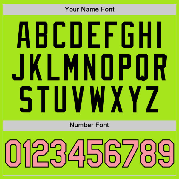 Custom Neon Green Medium Pink-Black Authentic Throwback Basketball Jersey