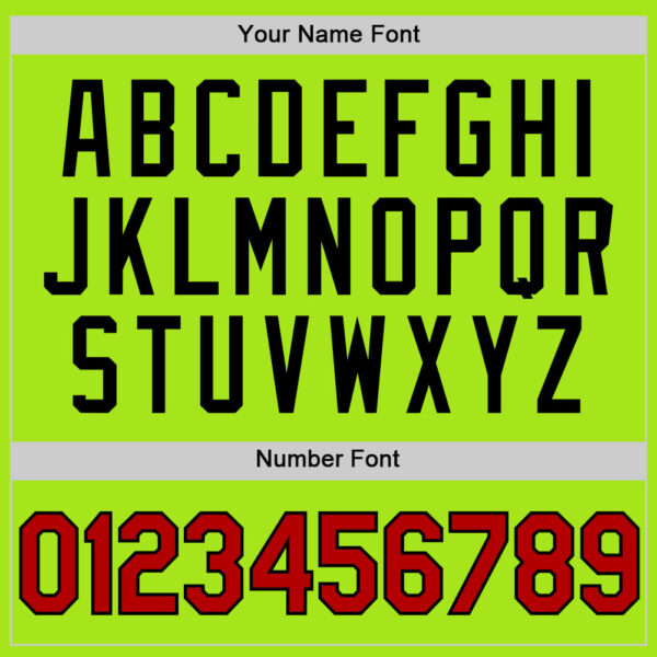 Custom Neon Green Red-Black Authentic Throwback Basketball Jersey