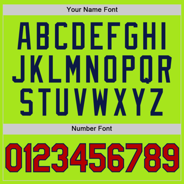 Custom Neon Green Red-Navy Authentic Throwback Basketball Jersey