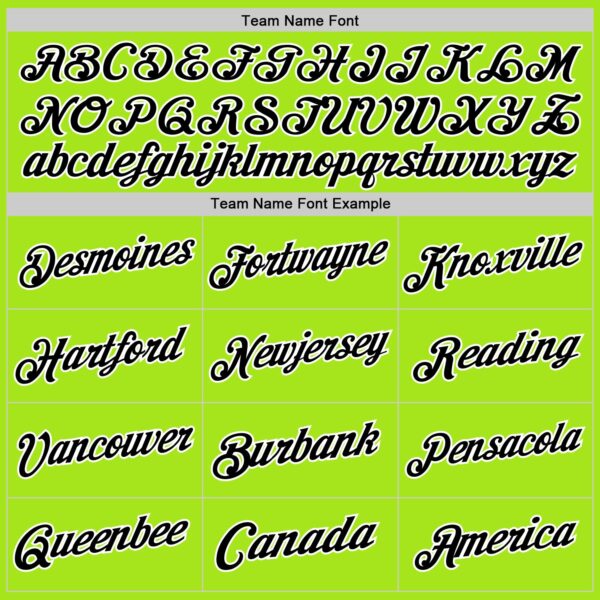 Custom Neon Green Black-White Authentic Throwback Basketball Jersey