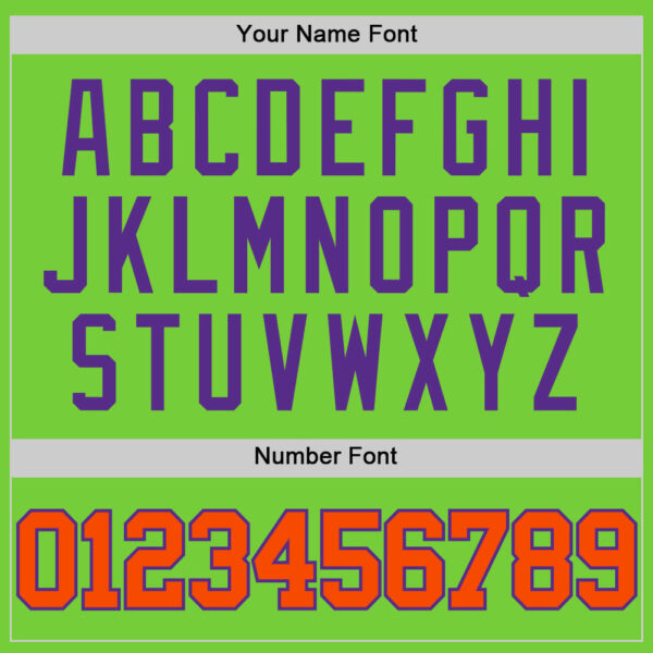 Custom Neon Green Orange-Purple Authentic Basketball Jersey