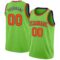 Custom Neon Green Orange-Purple Authentic Basketball Jersey