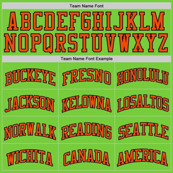 Custom Neon Green Orange-Black Authentic Basketball Jersey