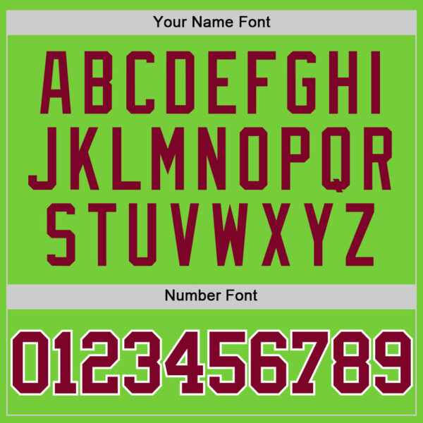 Custom Neon Green Maroon-White Authentic Basketball Jersey