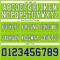 NeonGreen0330-3 Custom Neon Green Navy-White Authentic Football Jersey