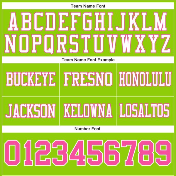 Custom Neon Green Pink-White Authentic Football Jersey