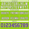 Custom Neon Green Purple-White Authentic Football Jersey