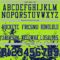 NeonGreen0338-3 Custom Neon Green Navy-Gray 3D Pattern Splash Authentic Football Jersey