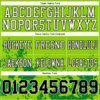 Custom Neon Green Black Grass Green-White 3D Pattern Splash Authentic Football Jersey