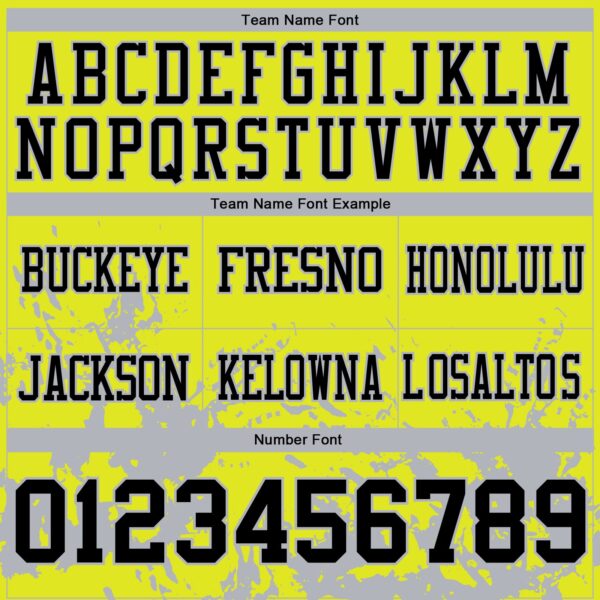 Custom Neon Yellow Black-Gray 3D Pattern Splash Authentic Football Jersey